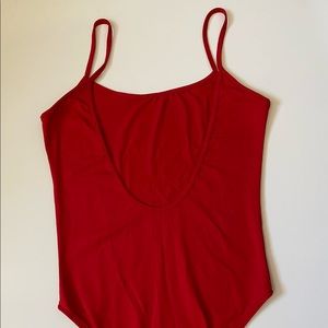 Red bodysuit